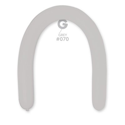 Balónky modelovací velké (130cm:8cm) #070 šedá (50ks/bal) - grey.jpg