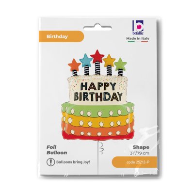 Dort svíčky s hvězdami HB 26"/66cm fóliový balónek nafukovací - 25212-P-Packaged.jpg