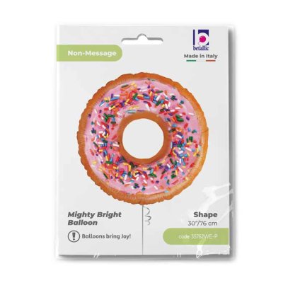 Donut 39"/99 cm fóliový balónek nafukovací - 35762WE-P-Packaged.jpg