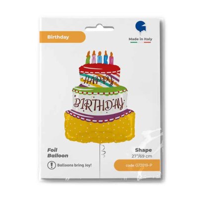 Dort barevný HB a svíčky 23"/58cm fóliový balónek nafukovací - G72019-P-Packaged.jpg