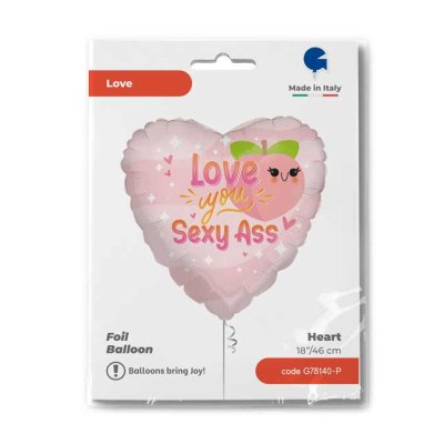 Sexy Broskev LY srdce 18"/46cm fóliový balónek nafukovací - G78140-P-Packaged.jpg
