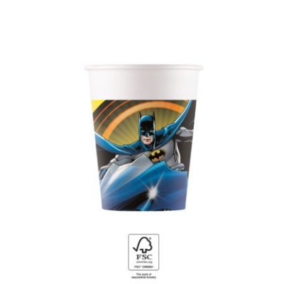 Kelímky papírové EKO "Batman" 200ml, 8ks - 093354.jpg