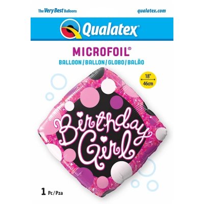 Diamant - Birthday Girl 18"/45cm fóliový balónek - 29592 b.jpg