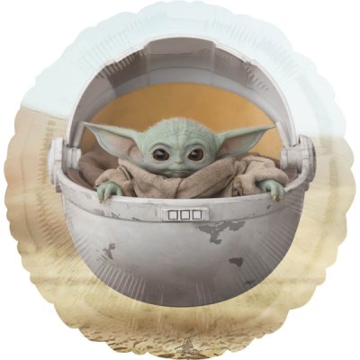 Kruh - Star Wars Baby Yoda / Grogu 43 cm - fóliový balónek