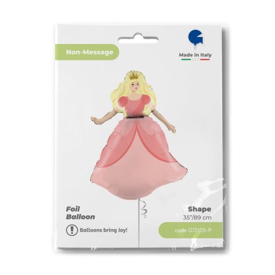 Princezna 35"/89cm fóliový balónek nafukovací - G72105-P-Packaged.jpg