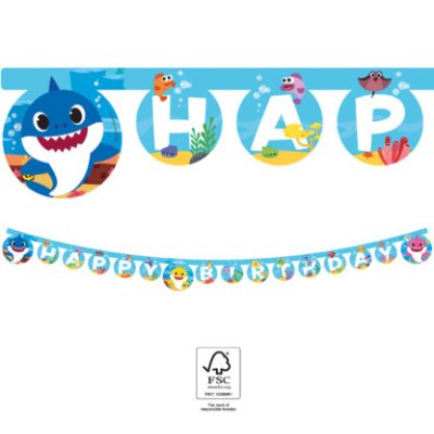 Baner závěsný EKO Baby Shark "Happy Birthday", 2m - 092545.jpg