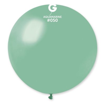 Balónek G40 #050 akvamarínový (100cm, 40") - aquamarine.jpg