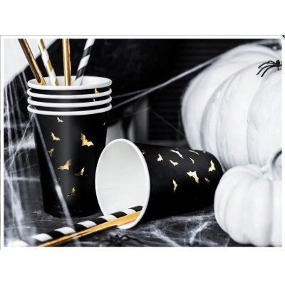 Kelímky papírové EKO - Černé s netopýry, 220ml, 6ks - Screenshot 2022-08-24 at 09-54-36 Cups Trick or Treat 220 ml (1 pkt _ 6 pc.) - Internet shop PartyDeco.jpg