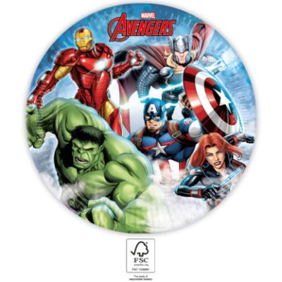 Talíře papírové EKO - Avengers Marvel 23cm/8ks