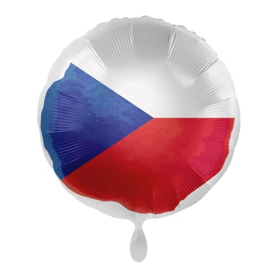 Kruh česká vlajka CZ 43 cm - fóliový balónek