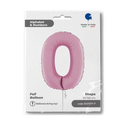 ČÍSLICE pastel Růžová 0 (66cm,26") fóliový balónek nafukovací - 26070PP-P-Packaged-1.jpg