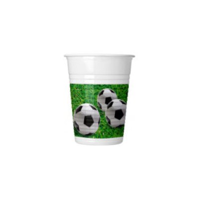 Kelímky plastové - Fotbal 200ml/8ks
