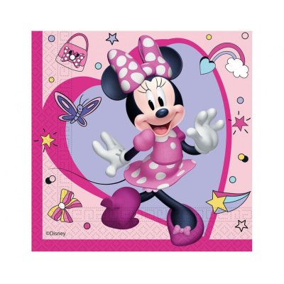 Ubrousky papírové EKO - Minnie Mouse (Junior) 33x33 cm / 20 ks