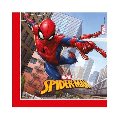 Ubrousky papírové EKO - Spiderman (Crime Fighter) 33x33 cm / 20 ks