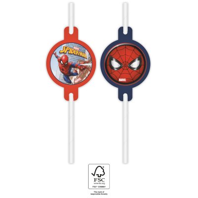 Brčka papírová EKO "Spiderman (Crime Fighter)", 4ks - 93953.jpg
