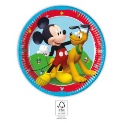 Talíře papírové EKO - Mickey Mouse (Rock the House) 20cm/8ks