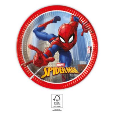Talíře papírové EKO - Spiderman (Crime Frighter) 20cm/8ks