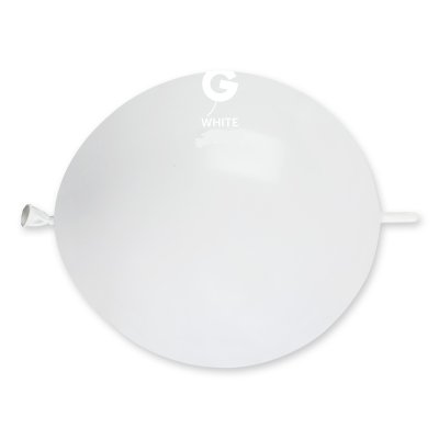 Balónek spojovací 33cm/13" #029 bílý (50ks/bal) - GL13_01_O.jpg
